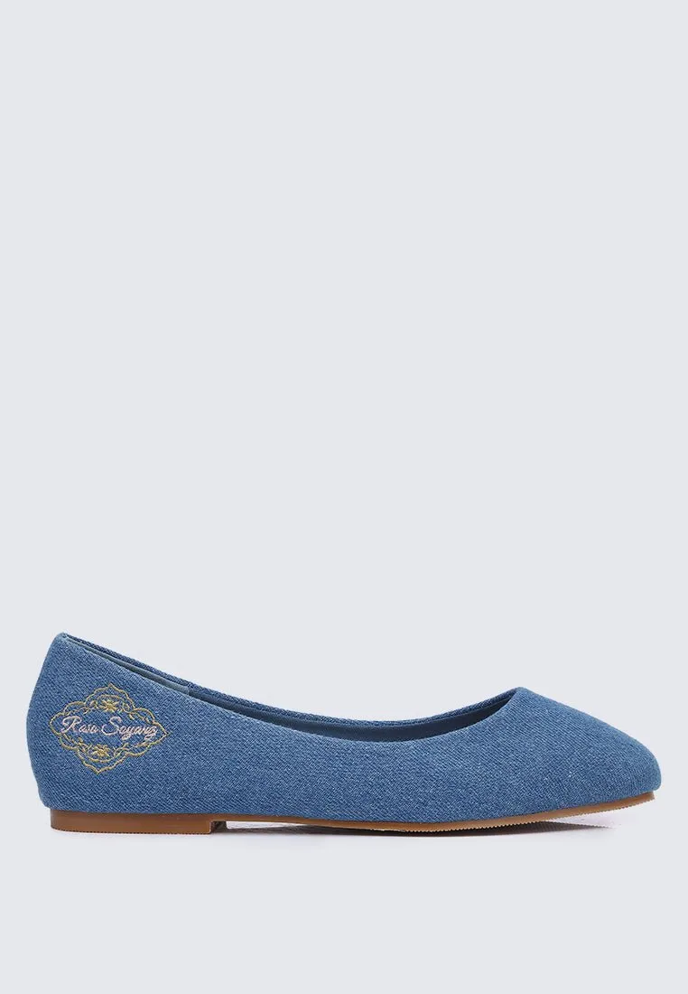 Oh, To Be Loved Comfy Ballerina In Denim