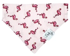 Preppy Flamingos Dog Bandana
