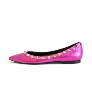 Rockstud Flats Metallic Peony 35.5