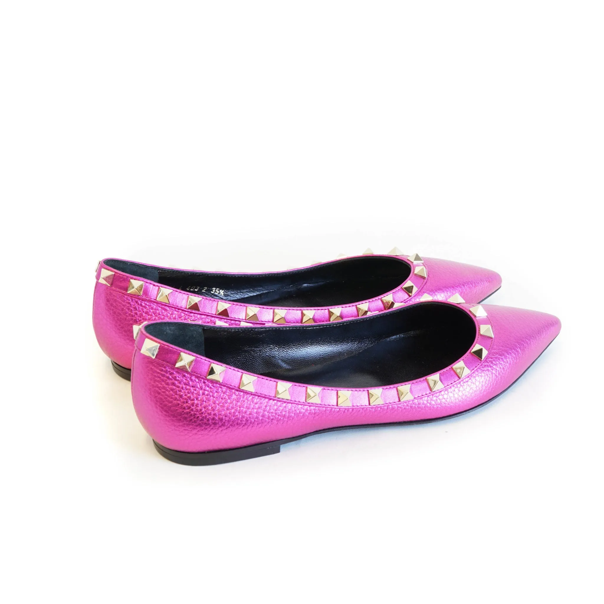 Rockstud Flats Metallic Peony 35.5