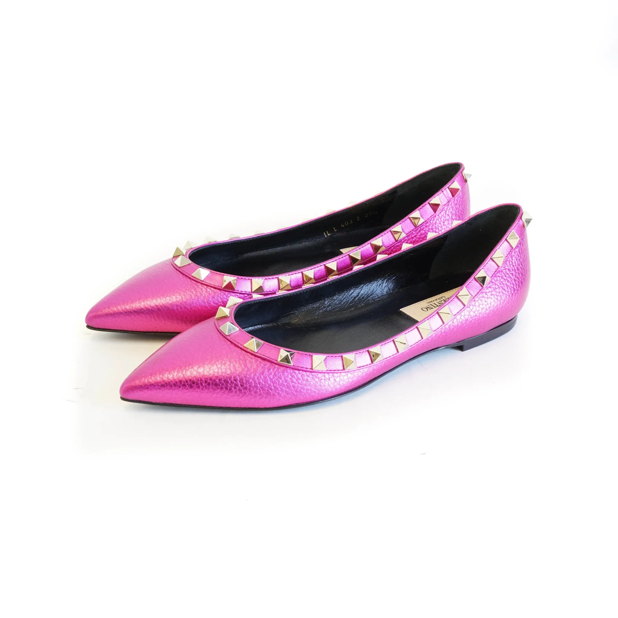 Rockstud Flats Metallic Peony 35.5