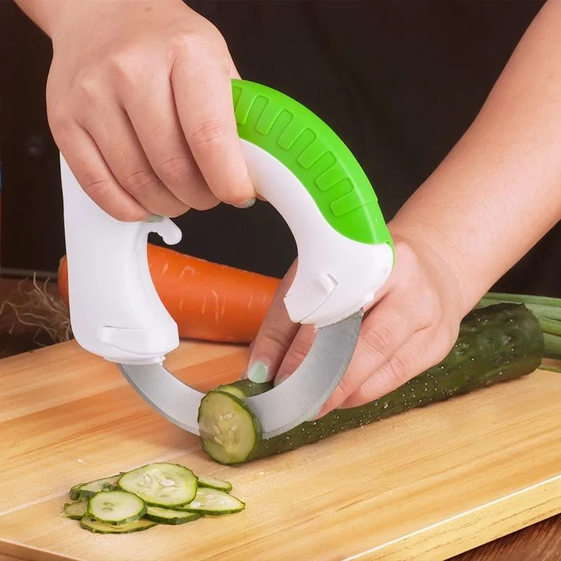 Round Sharp Kitchen Vegetable Slicer Knife