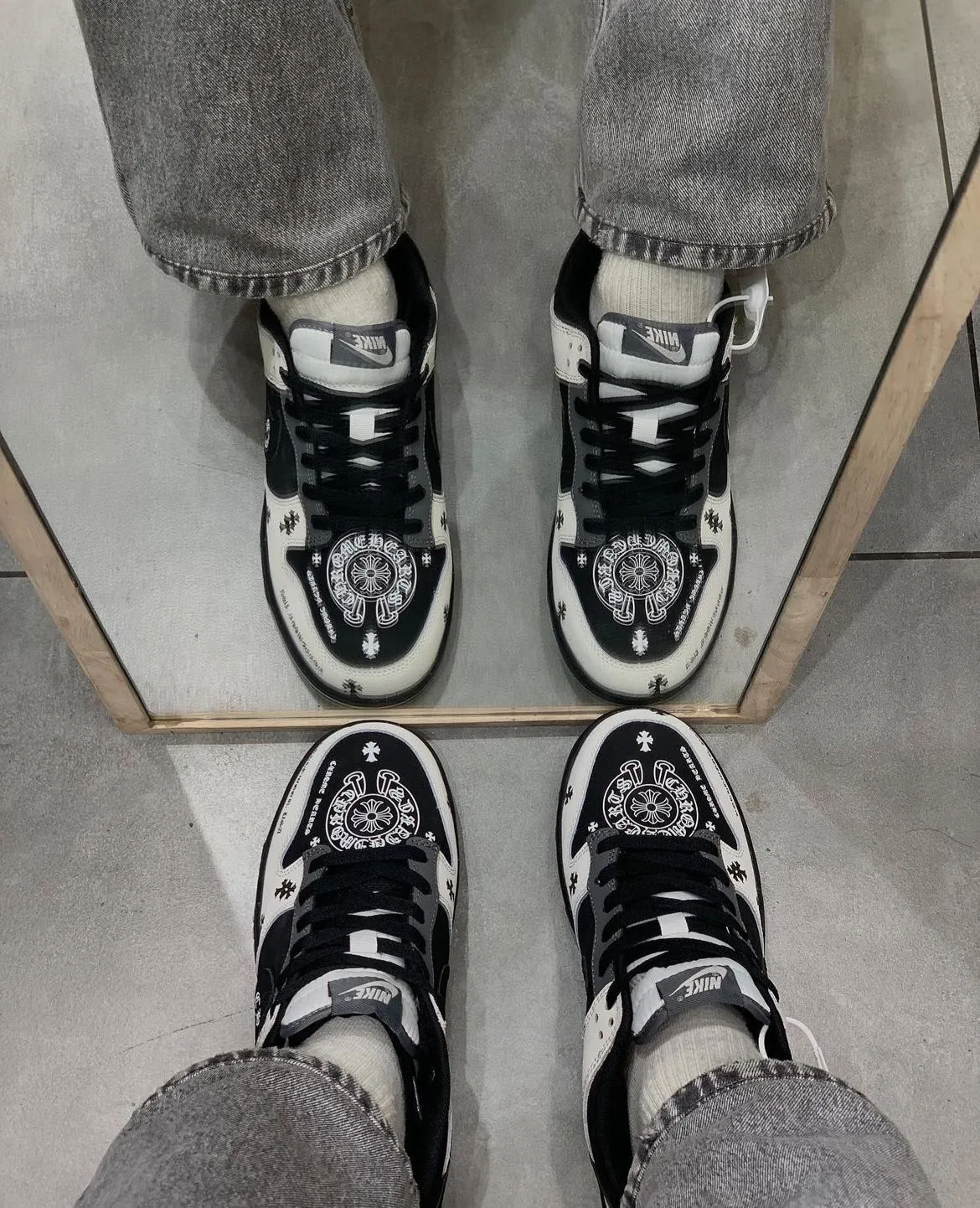 SB Dunk Chrome Hearts Sneakers Shoes For Men