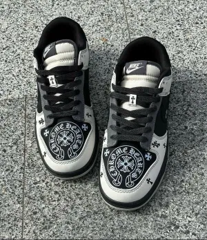 SB Dunk Chrome Hearts Sneakers Shoes For Men
