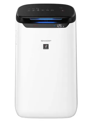 Sharp FP-J60M Air Purifier | 520 Sq Ft Coverage | H14 True HEPA Filter | Plasmacluster Technology | PM2.5 Display | Dual Purification | White
