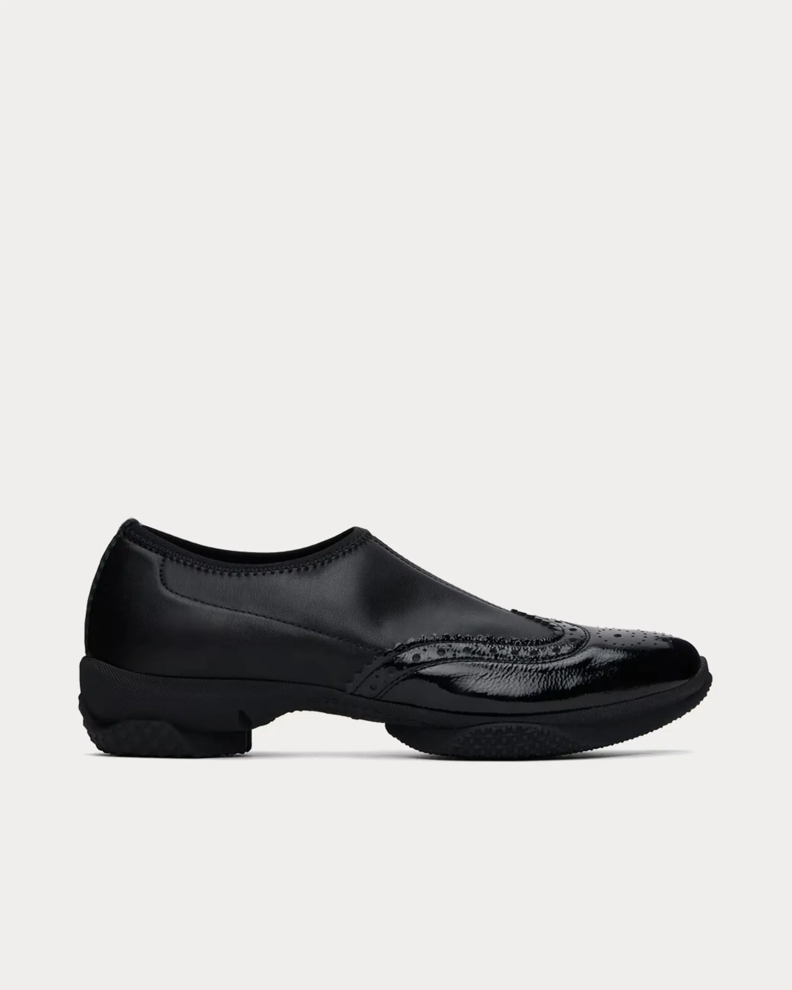 Sonia Brogues Onyx Black / Pitch Black Slip Ons