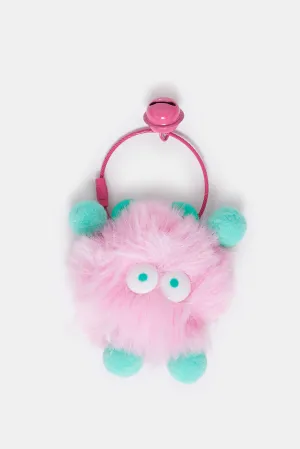 Women Green And Pink Embellished Bag Add-On
