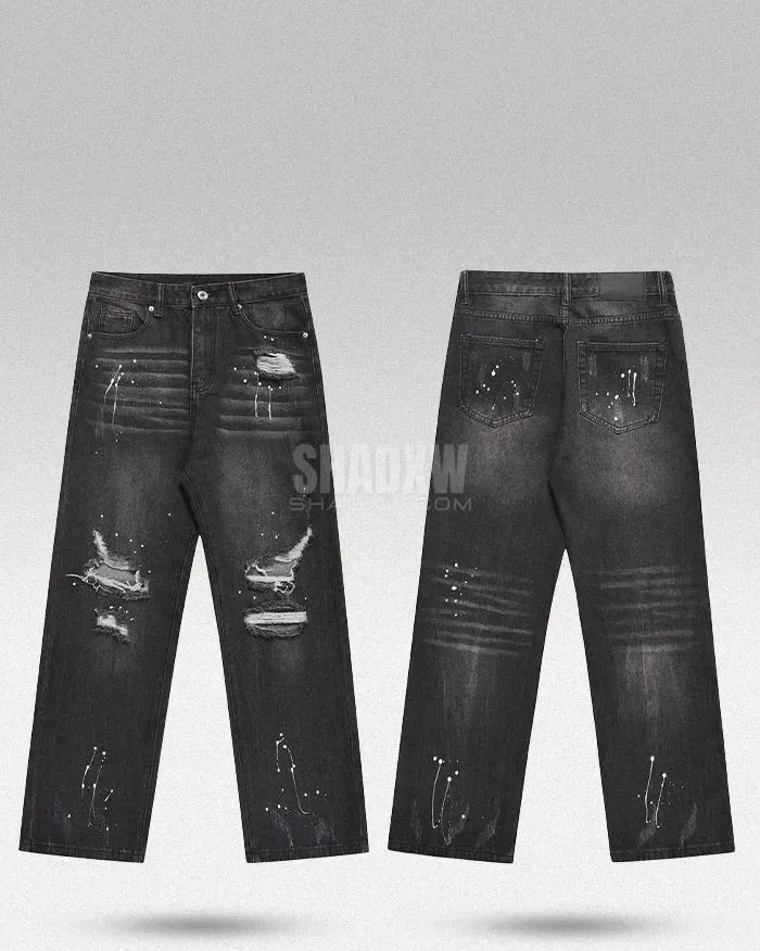 Y2K Paint Splash Jeans