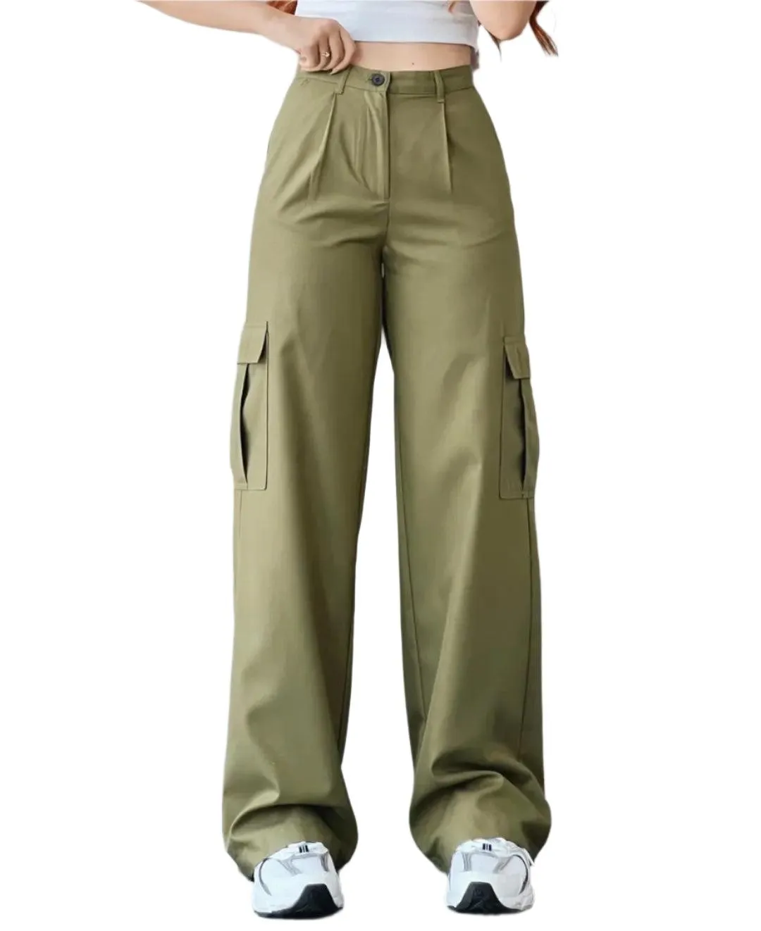 Y2K Vintage Cargo Pants – Harajuku Techwear Wide-Leg Joggers for Women