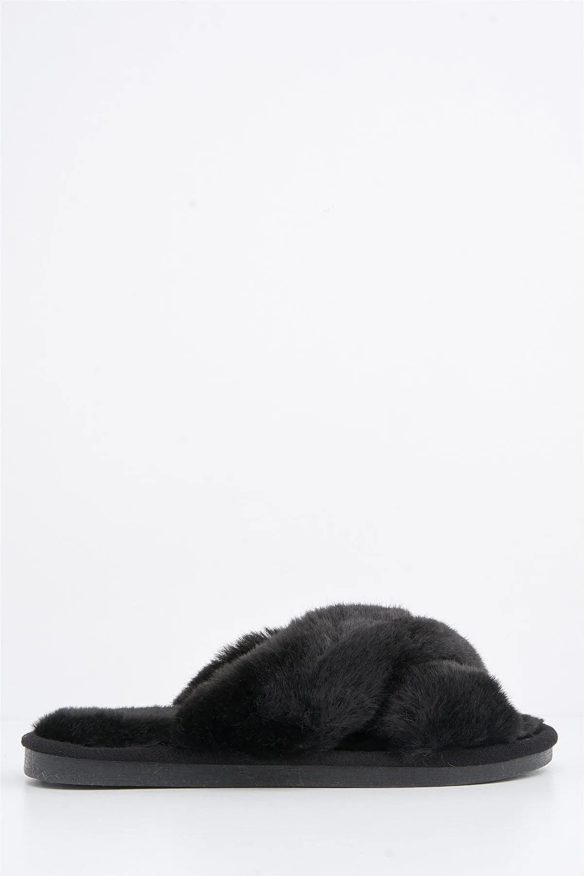 Zhuzh Fluffy Knot Slider in Black